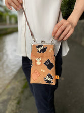 画像をギャラリービューアに読み込む, スマートフォンポシェット 黒しば/Smartphone pochette