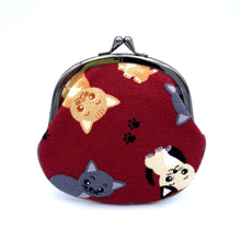 画像をギャラリービューアに読み込む, ピン入りがま口 子猫/Purse