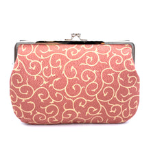 Load image into Gallery viewer, Square clasp pouch with arabesque crepe pattern / Pouch