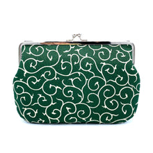 Load image into Gallery viewer, Square clasp pouch with arabesque crepe pattern / Pouch