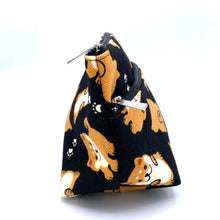 画像をギャラリービューアに読み込む, マチ付き2段ファスナーポーチ 豆しば/Pouch