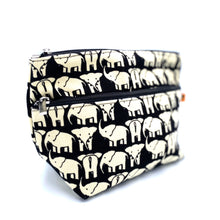 画像をギャラリービューアに読み込む, マチ付き2段ファスナーポーチ ぞう/Pouch