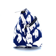 画像をギャラリービューアに読み込む, マチ付き2段ファスナーポーチ しろくま/Pouch