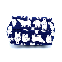 画像をギャラリービューアに読み込む, マチ付き2段ファスナーポーチ しろくま/Pouch