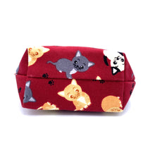 画像をギャラリービューアに読み込む, マチ付き2段ファスナーポーチ 子猫/Pouch