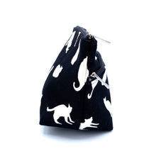 画像をギャラリービューアに読み込む, マチ付き2段ファスナーポーチ ねこ/Pouch