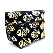 画像をギャラリービューアに読み込む, マチ付き2段ファスナーポーチ たいやき/Pouch