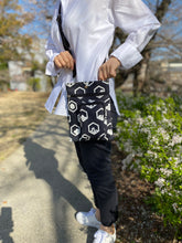 画像をギャラリービューアに読み込む, 2wayポシェット(大)デニム亀甲紋/Pochette