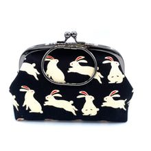 画像をギャラリービューアに読み込む, がま口ポーチ(大)白うさぎ/Bag/Pouch