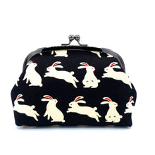 画像をギャラリービューアに読み込む, がま口ポーチ(大)白うさぎ/Bag/Pouch