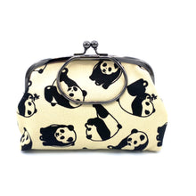 画像をギャラリービューアに読み込む, がま口ポーチ(大)パンダ/Bag/Pouch