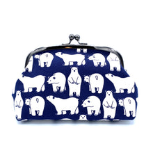 画像をギャラリービューアに読み込む, がま口ポーチ(大)しろくま/Bag/Pouch