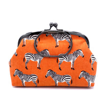 画像をギャラリービューアに読み込む, がま口ポーチ(大)シマウマ/Bag/Pouch