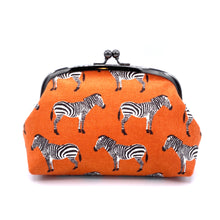画像をギャラリービューアに読み込む, がま口ポーチ(大)シマウマ/Bag/Pouch