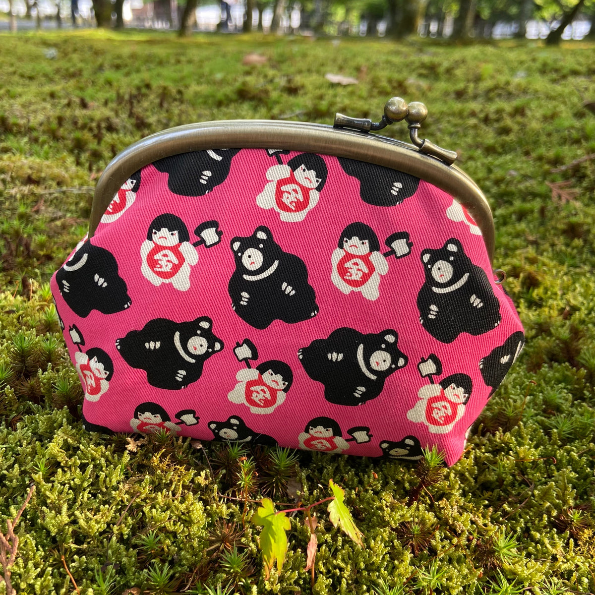 がま口ポーチ（小）金太郎／Pouch – wabisuke.kyoto