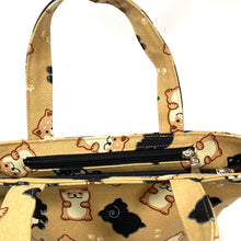 画像をギャラリービューアに読み込む, デイリートート(小)黒しば/Tote bag