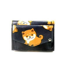 画像をギャラリービューアに読み込む, 牛革3つ折り財布 豆しば柄/Cowhide wallet