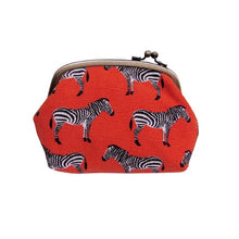 画像をギャラリービューアに読み込む, がま口ポーチ(小) しまうま