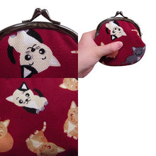 画像をギャラリービューアに読み込む, ピン入りがま口 子猫