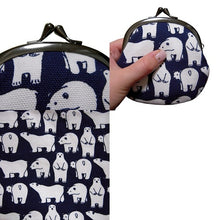 画像をギャラリービューアに読み込む, ピン入りがま口 しろくま