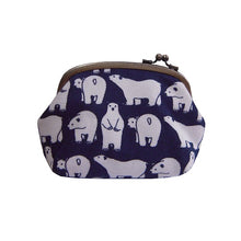 将图片加载到图库查看器,がま口ポーチ(小) しろくま