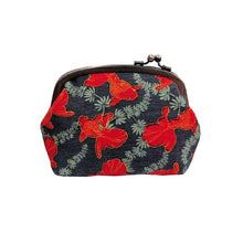 画像をギャラリービューアに読み込む, がま口ポーチ(小) クロ地金魚