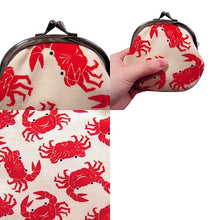 画像をギャラリービューアに読み込む, ピン入りがま口 かに