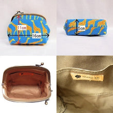 画像をギャラリービューアに読み込む, がま口ポーチ(小)きりん/Pouch