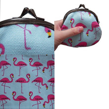 画像をギャラリービューアに読み込む, ピン入りがま口 フラミンゴ