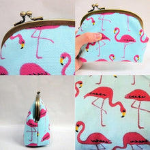 将图片加载到图库查看器,がま口ポーチ(小) フラミンゴ