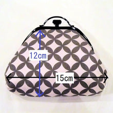 画像をギャラリービューアに読み込む, 三角がま口ポーチ SHIPPO