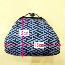 画像をギャラリービューアに読み込む, 三角がま口ポーチ SAYAGATA