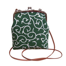 画像をギャラリービューアに読み込む, がま口ポシェット 帆布唐草