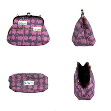 画像をギャラリービューアに読み込む, アンティークがま口ポシェット かば