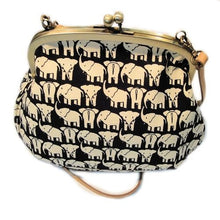 画像をギャラリービューアに読み込む, アンティークがま口ポシェット ぞう