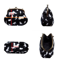 画像をギャラリービューアに読み込む, アンティークがま口ポシェット ねこ