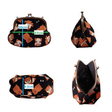 画像をギャラリービューアに読み込む, アンティークがま口ポシェット 豆しば