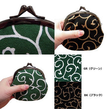 画像をギャラリービューアに読み込む, ピン入りがま口 帆布唐草