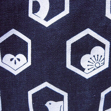 画像をギャラリービューアに読み込む, 2wayポシェット(大) デニム亀甲紋