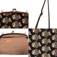 画像をギャラリービューアに読み込む, アンティークがま口ポシェット たいやき