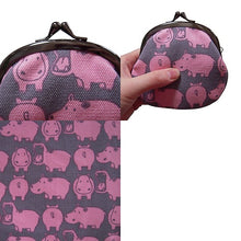 画像をギャラリービューアに読み込む, ピン入りがま口 かば