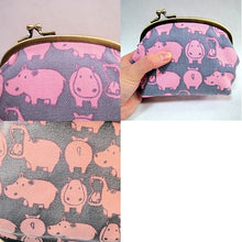 画像をギャラリービューアに読み込む, がま口ポーチ(小) かば