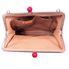 画像をギャラリービューアに読み込む, アンティークスクエアがま口ポシェット パンダ