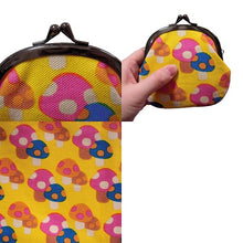 画像をギャラリービューアに読み込む, ピン入りがま口 きのこ