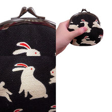 画像をギャラリービューアに読み込む, ピン入りがま口 白うさぎ