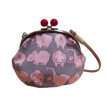 画像をギャラリービューアに読み込む, がま口まるバッグ かば