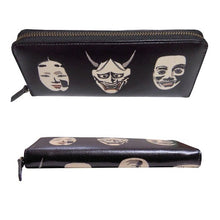 画像をギャラリービューアに読み込む, 牛革長財布 能面