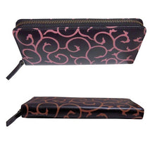 画像をギャラリービューアに読み込む, 牛革長財布 唐草模様