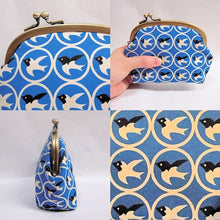 画像をギャラリービューアに読み込む, がま口ポーチ(小) つばめ