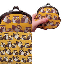 画像をギャラリービューアに読み込む, ピン入りがま口 ふくろう